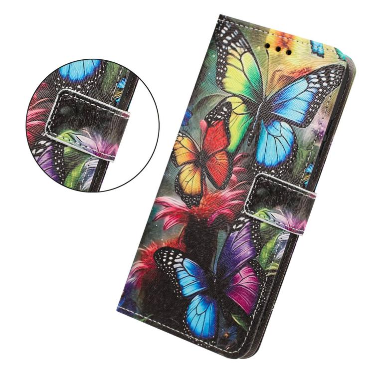 For Infinix Hot 30 Painted Pattern Vegan Leather Phone Case with Strap