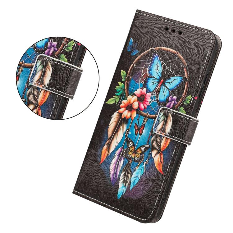 For Infinix Hot 30 Painted Pattern Vegan Leather Phone Case with Strap