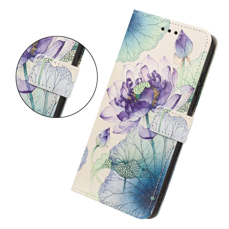 For Infinix Hot 30 Painted Pattern Vegan Leather Phone Case with Strap