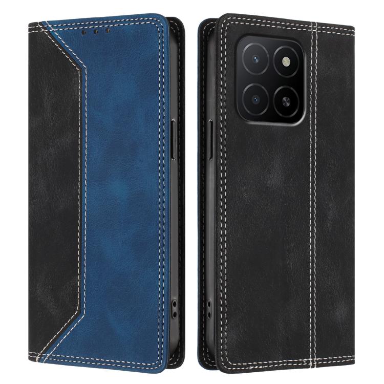 For Honor X5b / X5b Plus Skin Feel Two-tone RFID Blocking Vegan Leather Phone Case