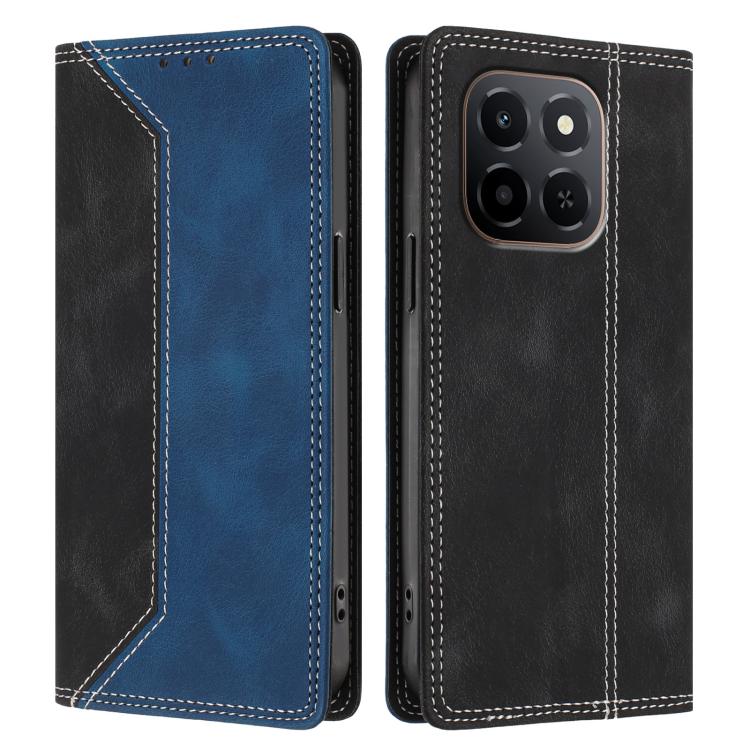 For Honor X6c Skin Feel Two-tone RFID Blocking Vegan Leather Phone Case