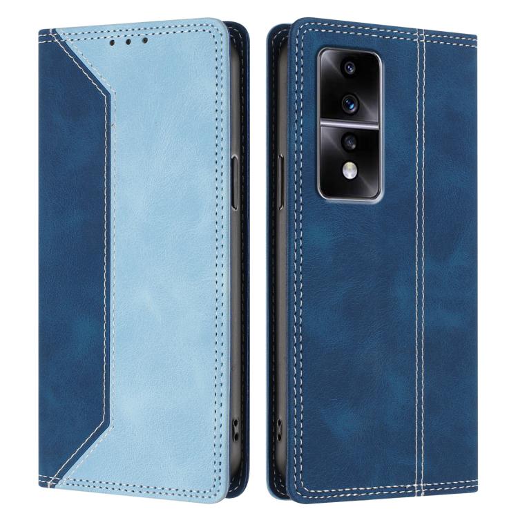 For Honor 80 GT Skin Feel Two-tone RFID Blocking Vegan Leather Phone Case