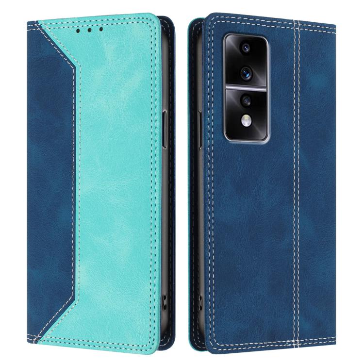 For Honor 80 GT Skin Feel Two-tone RFID Blocking Vegan Leather Phone Case