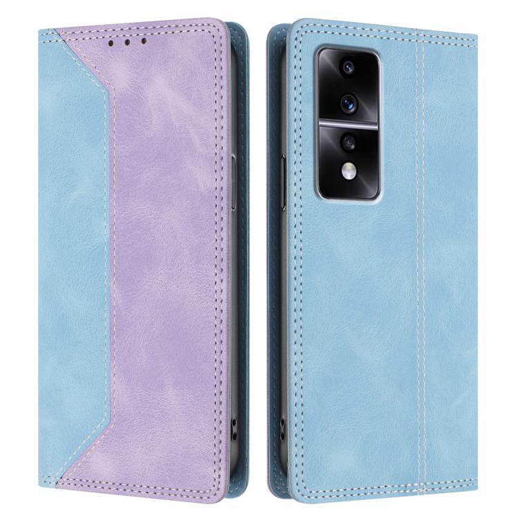 For Honor 80 GT Skin Feel Two-tone RFID Blocking Vegan Leather Phone Case