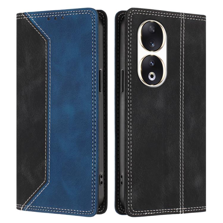 For Honor 90 Skin Feel Two-tone RFID Blocking Vegan Leather Phone Case