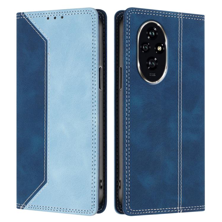 For Honor 200 Skin Feel Two-tone RFID Blocking Vegan Leather Phone Case