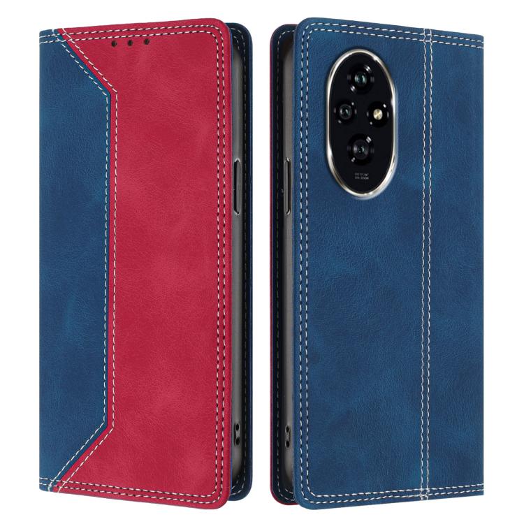 For Honor 200 Skin Feel Two-tone RFID Blocking Vegan Leather Phone Case