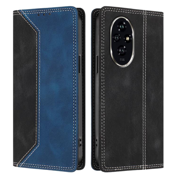 For Honor 200 Skin Feel Two-tone RFID Blocking Vegan Leather Phone Case