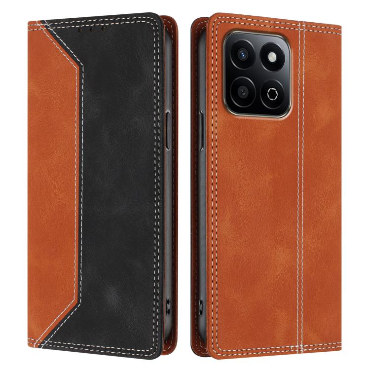 For Honor 200 Smart Skin Feel Two-tone RFID Blocking Vegan Leather Phone Case