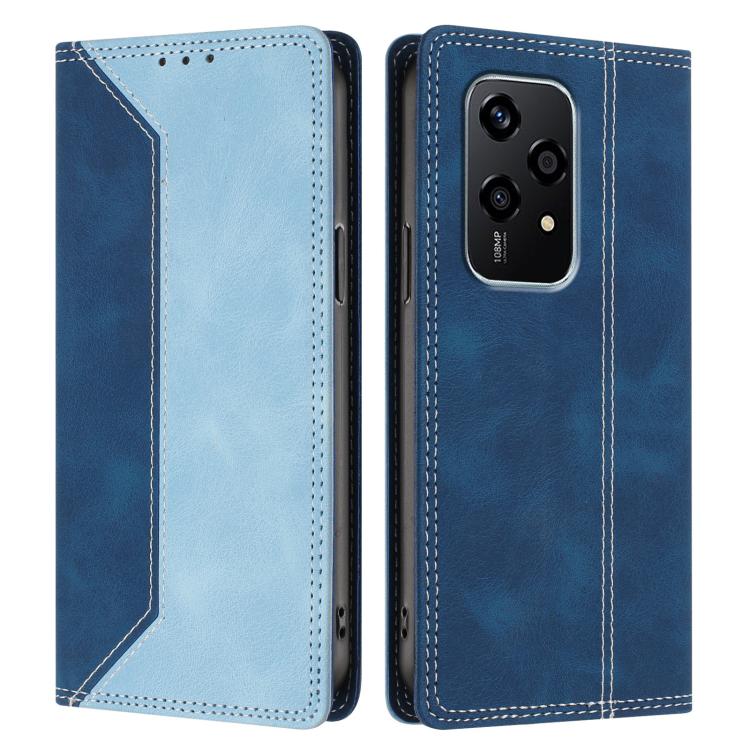 For Honor 200 Lite Global Skin Feel Two-tone RFID Blocking Vegan Leather Phone Case