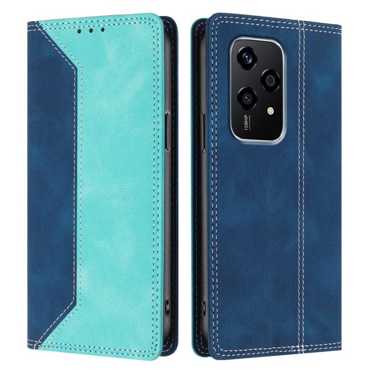 For Honor 200 Lite Global Skin Feel Two-tone RFID Blocking Vegan Leather Phone Case