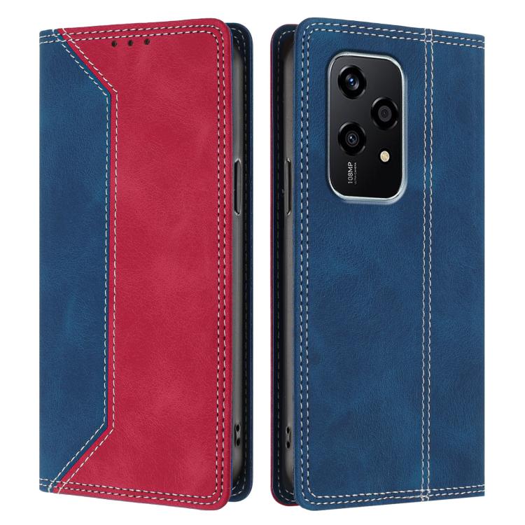 For Honor 200 Lite Global Skin Feel Two-tone RFID Blocking Vegan Leather Phone Case