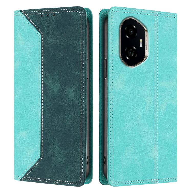 For Honor 300 Skin Feel Two-tone RFID Blocking Vegan Leather Phone Case