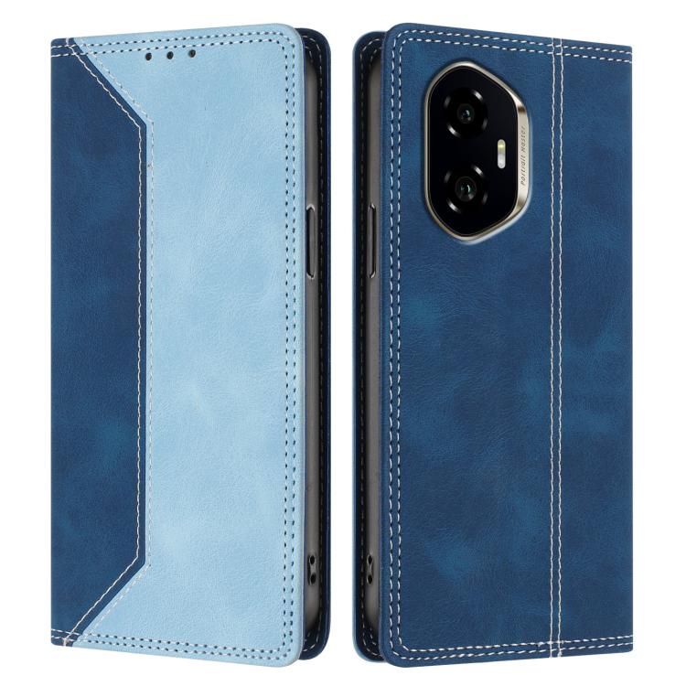 For Honor 300 Skin Feel Two-tone RFID Blocking Vegan Leather Phone Case