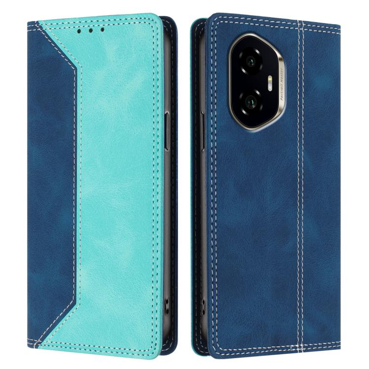 For Honor 300 Skin Feel Two-tone RFID Blocking Vegan Leather Phone Case