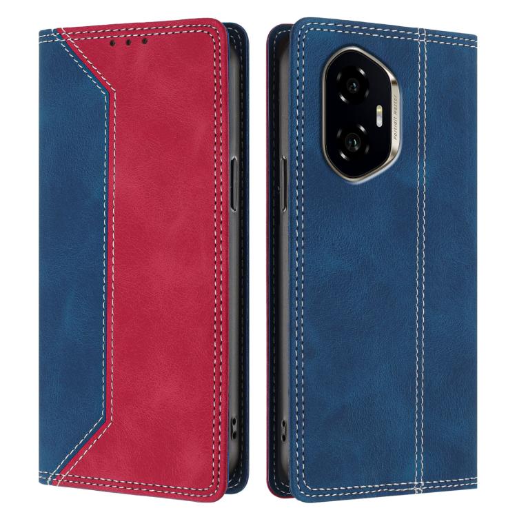 For Honor 300 Skin Feel Two-tone RFID Blocking Vegan Leather Phone Case