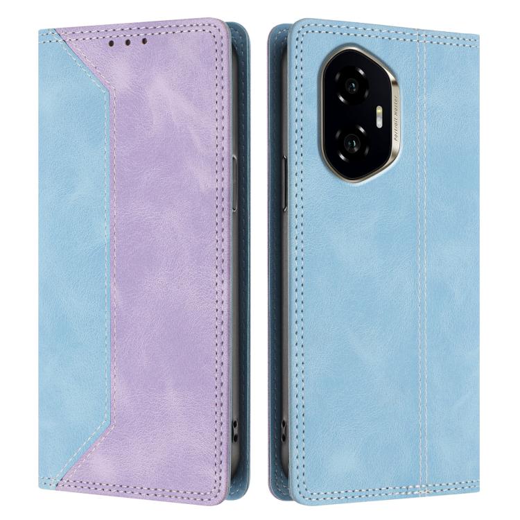 For Honor 300 Skin Feel Two-tone RFID Blocking Vegan Leather Phone Case
