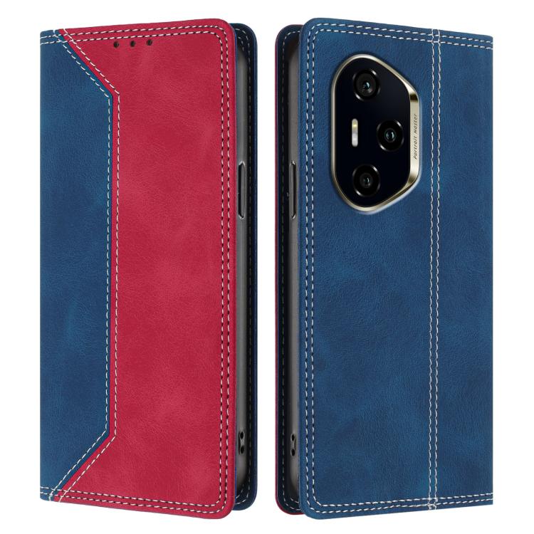 For Honor 300 Pro Skin Feel Two-tone RFID Blocking Vegan Leather Phone Case