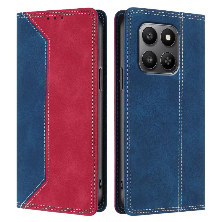 For Honor 400 Smart 4G / 5G Skin Feel Two-tone RFID Blocking Vegan Leather Phone Case