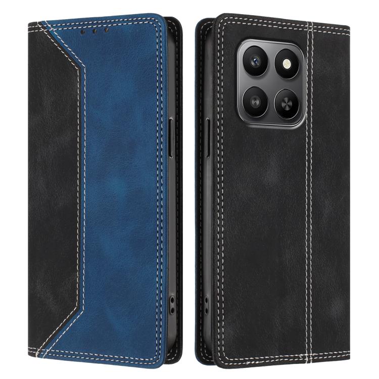 For Honor 400 Smart 4G / 5G Skin Feel Two-tone RFID Blocking Vegan Leather Phone Case
