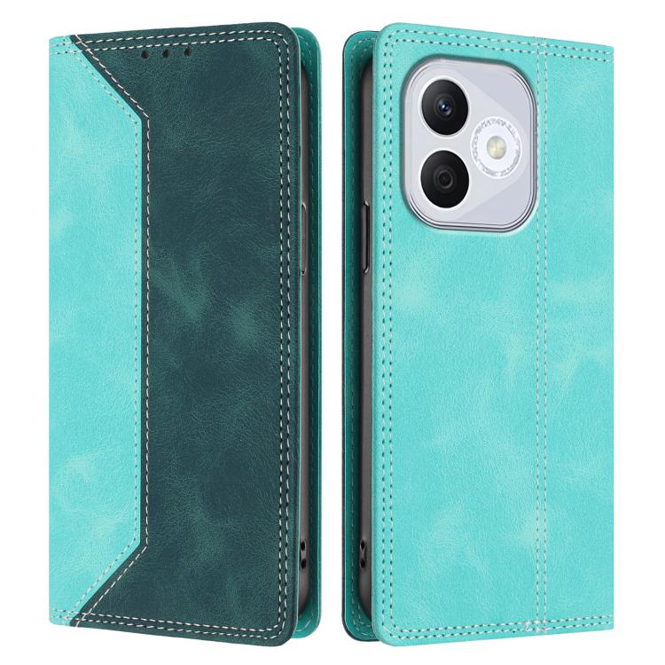 For Honor 400 Lite Global Skin Feel Two-tone RFID Blocking Vegan Leather Phone Case