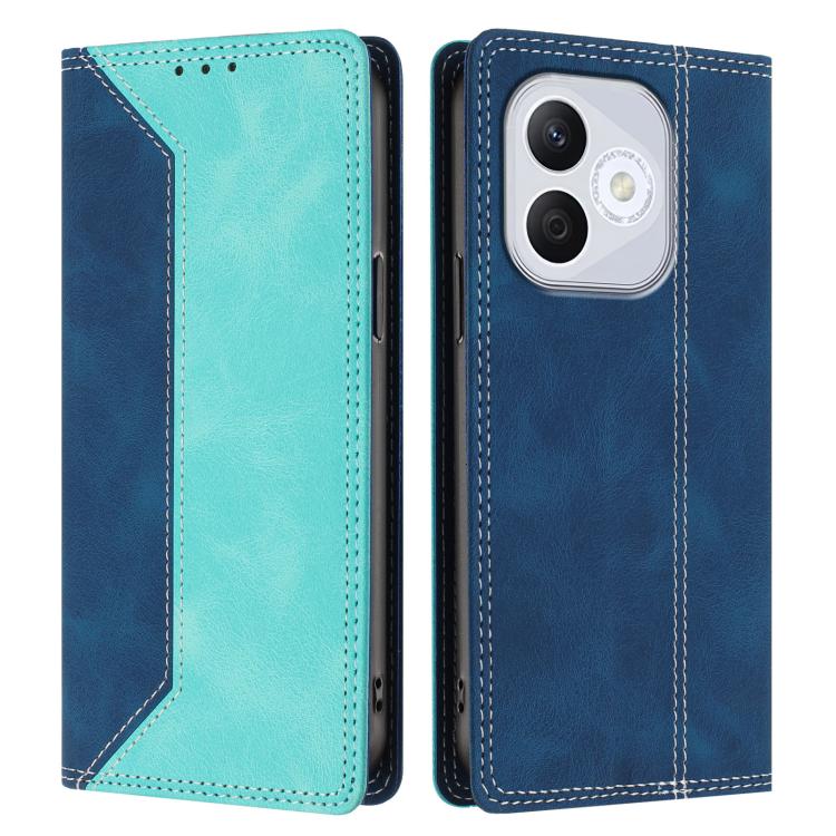 For Honor 400 Lite Global Skin Feel Two-tone RFID Blocking Vegan Leather Phone Case