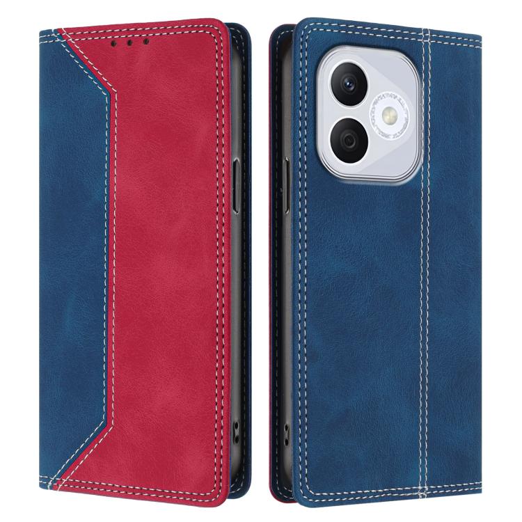 For Honor 400 Lite Global Skin Feel Two-tone RFID Blocking Vegan Leather Phone Case