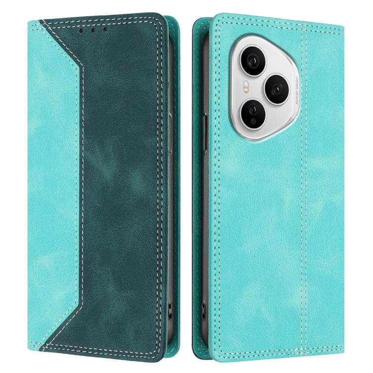 For Honor 400 Pro Global Skin Feel Two-tone RFID Blocking Vegan Leather Phone Case