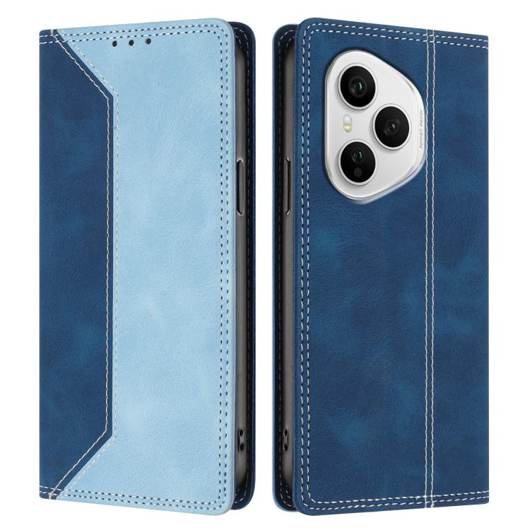 For Honor 400 Pro Global Skin Feel Two-tone RFID Blocking Vegan Leather Phone Case