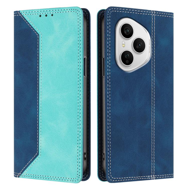 For Honor 400 Pro Global Skin Feel Two-tone RFID Blocking Vegan Leather Phone Case