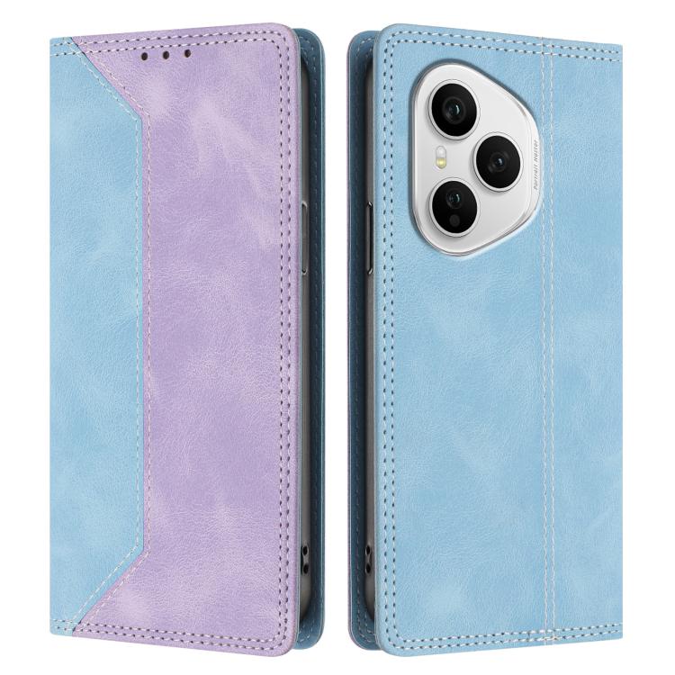 For Honor 400 Pro Global Skin Feel Two-tone RFID Blocking Vegan Leather Phone Case