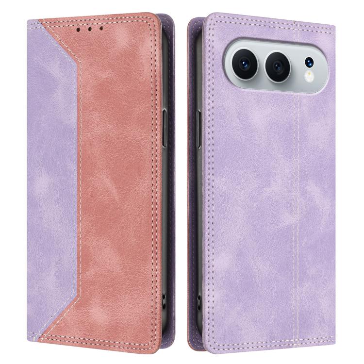 For Honor 500 Global 155.8mm Skin Feel Two-tone RFID Blocking Vegan Leather Phone Case