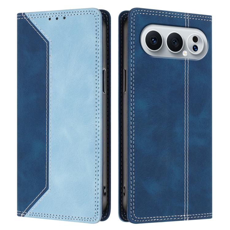 For Honor 500 Pro Global 155.8mm Skin Feel Two-tone RFID Blocking Vegan Leather Phone Case