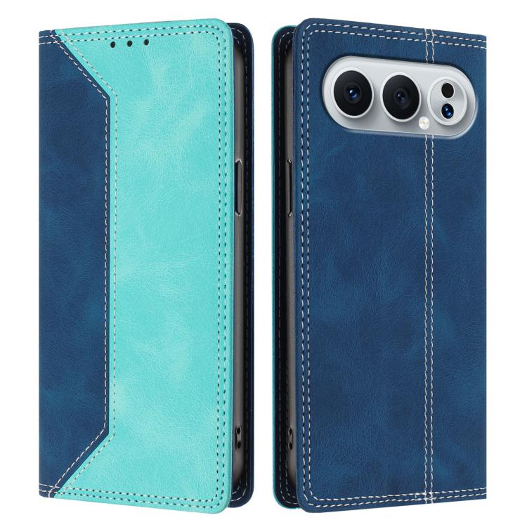 For Honor 500 Pro Global 155.8mm Skin Feel Two-tone RFID Blocking Vegan Leather Phone Case