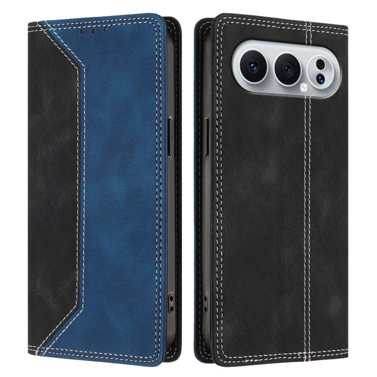 For Honor 500 Pro Global 155.8mm Skin Feel Two-tone RFID Blocking Vegan Leather Phone Case