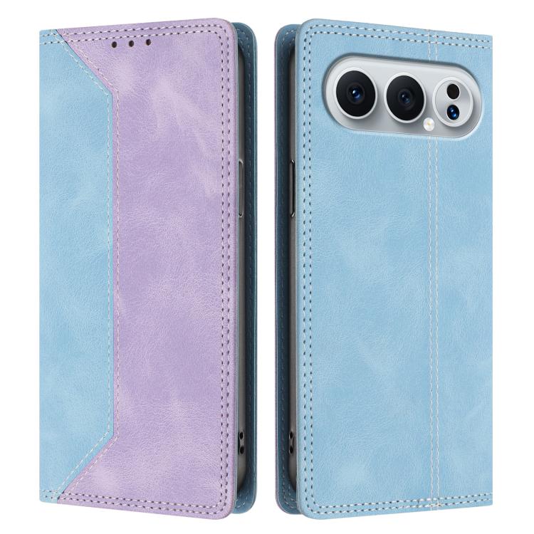 For Honor 500 Pro Global 155.8mm Skin Feel Two-tone RFID Blocking Vegan Leather Phone Case
