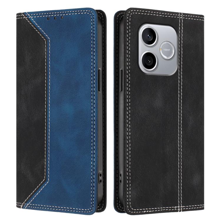 For Honor 600 Lite Global Skin Feel Two-tone RFID Blocking Vegan Leather Phone Case