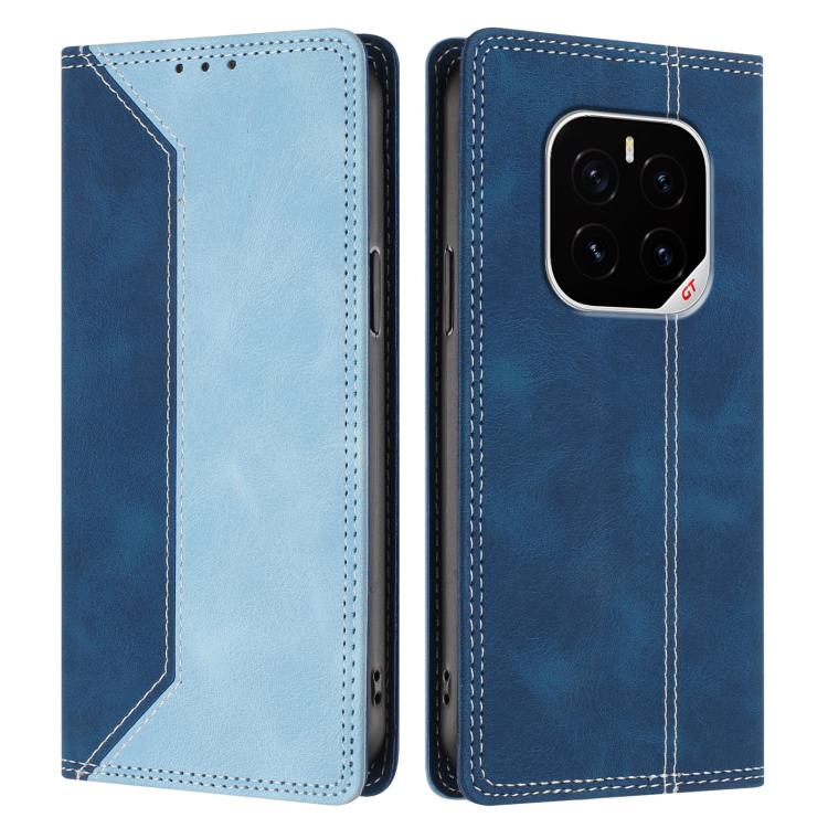 For Honor GT Pro Skin Feel Two-tone RFID Blocking Vegan Leather Phone Case
