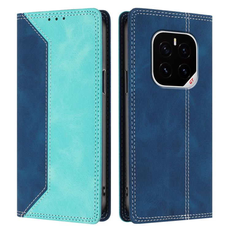 For Honor GT Pro Skin Feel Two-tone RFID Blocking Vegan Leather Phone Case