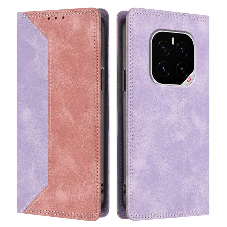 For Honor GT Pro Skin Feel Two-tone RFID Blocking Vegan Leather Phone Case