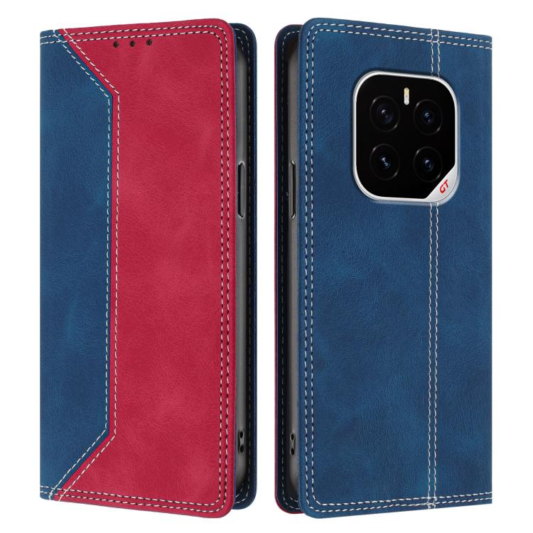 For Honor GT Pro Skin Feel Two-tone RFID Blocking Vegan Leather Phone Case