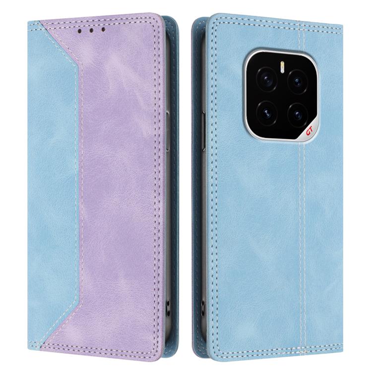For Honor GT Pro Skin Feel Two-tone RFID Blocking Vegan Leather Phone Case