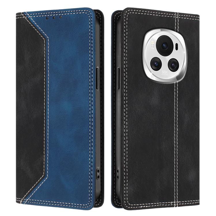 For Honor Magic6 Skin Feel Two-tone RFID Blocking Vegan Leather Phone Case