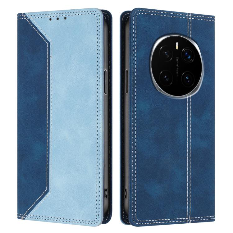 For Honor Magic7 Skin Feel Two-tone RFID Blocking Vegan Leather Phone Case
