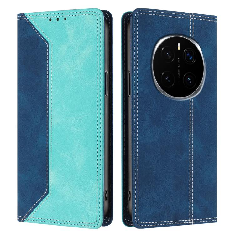 For Honor Magic7 Skin Feel Two-tone RFID Blocking Vegan Leather Phone Case