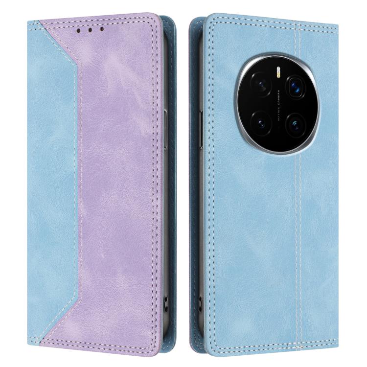 For Honor Magic7 Skin Feel Two-tone RFID Blocking Vegan Leather Phone Case