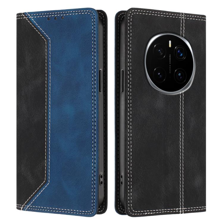 For Honor Magic7 Pro Skin Feel Two-tone RFID Blocking Vegan Leather Phone Case