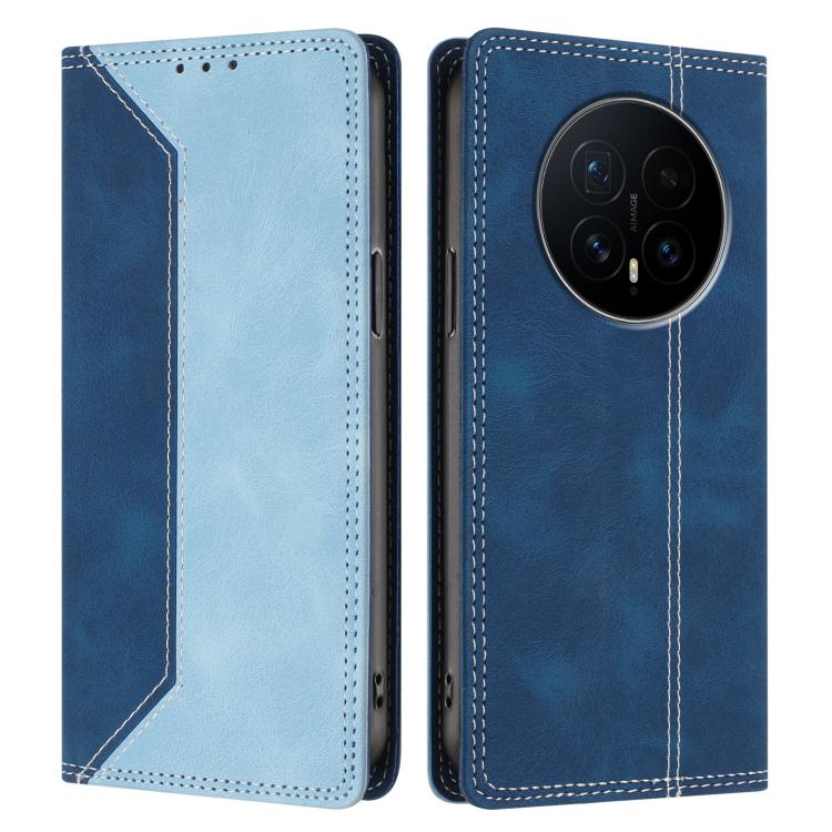 For Honor Magic8 Skin Feel Two-tone RFID Blocking Vegan Leather Phone Case