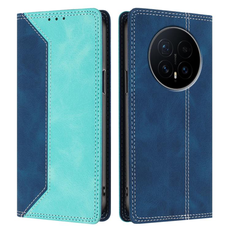 For Honor Magic8 Skin Feel Two-tone RFID Blocking Vegan Leather Phone Case