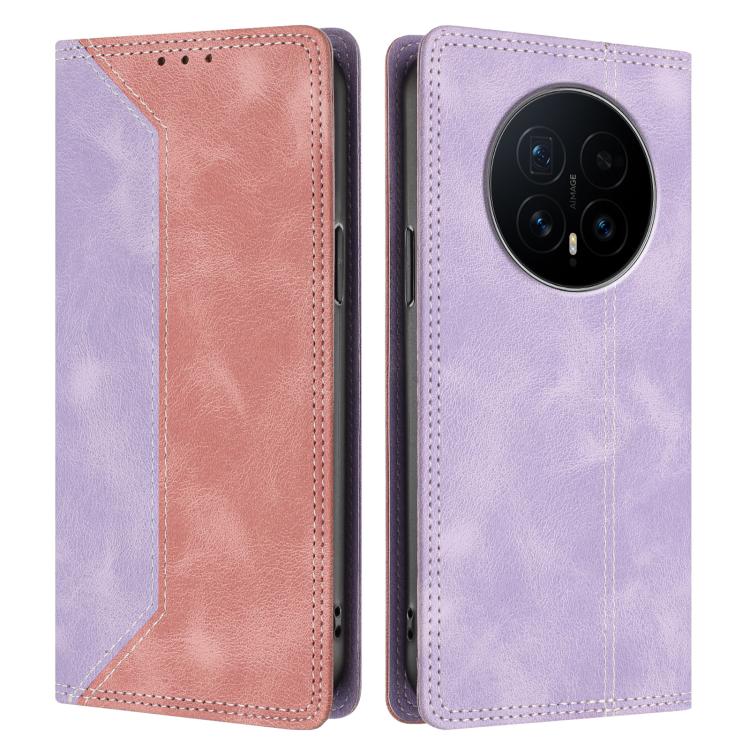 For Honor Magic8 Skin Feel Two-tone RFID Blocking Vegan Leather Phone Case